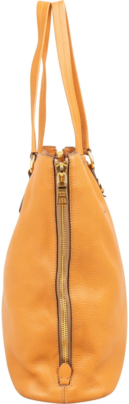Prada Vitello Daino Shopping Tote Shoulder Bag