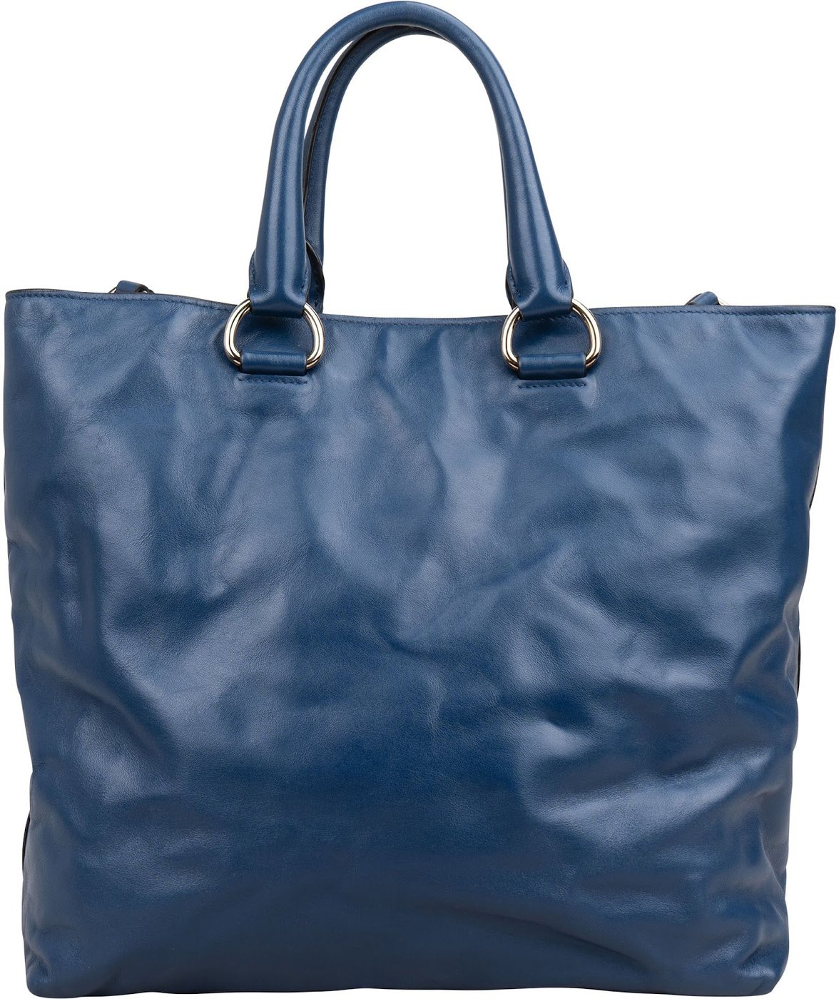 Prada Soft Calf Leather Tote Shoulder Bag
