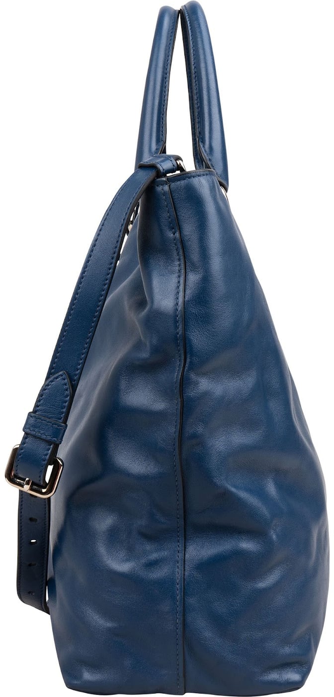 Prada Soft Calf Leather Tote Shoulder Bag