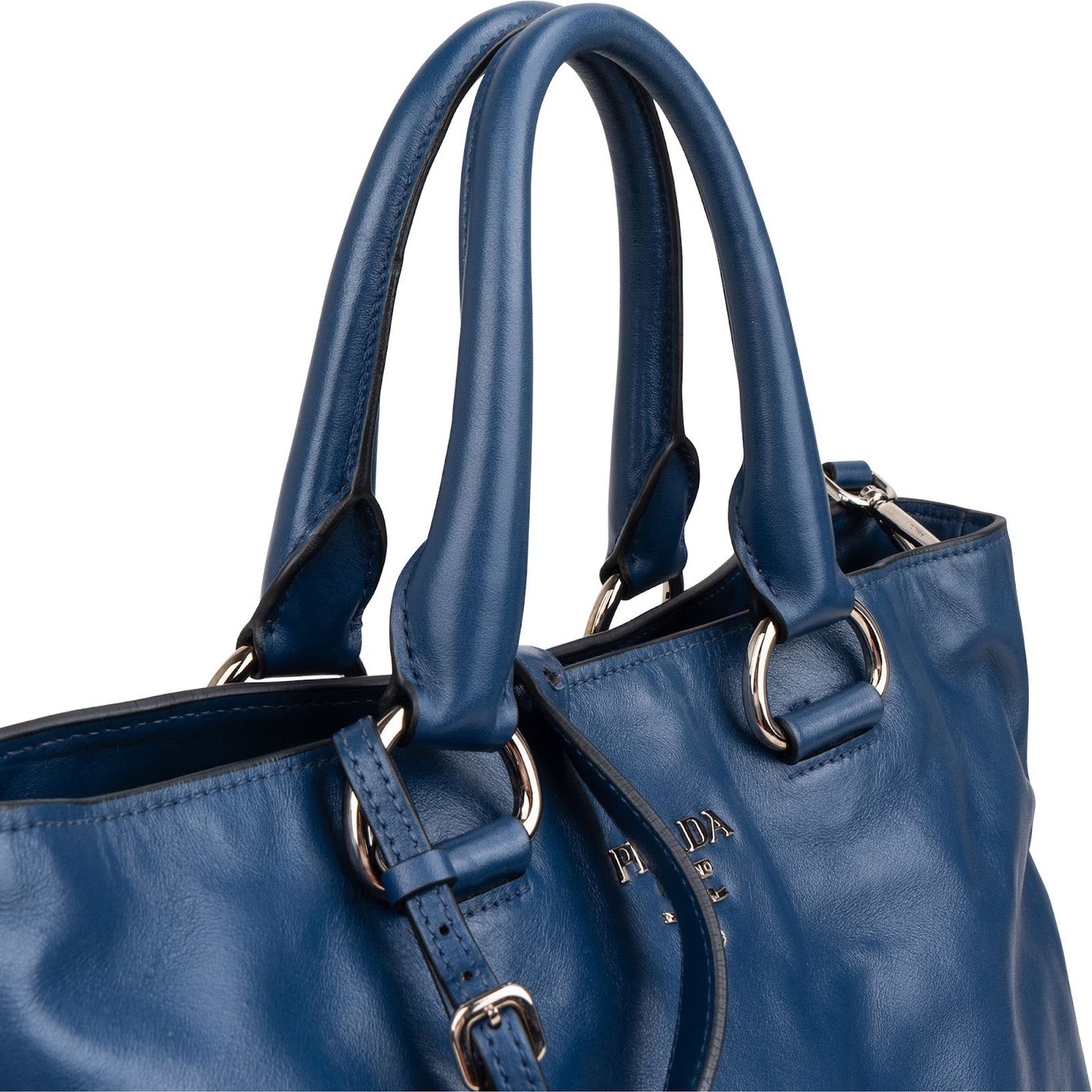 Prada Soft Calf Leather Tote Shoulder Bag