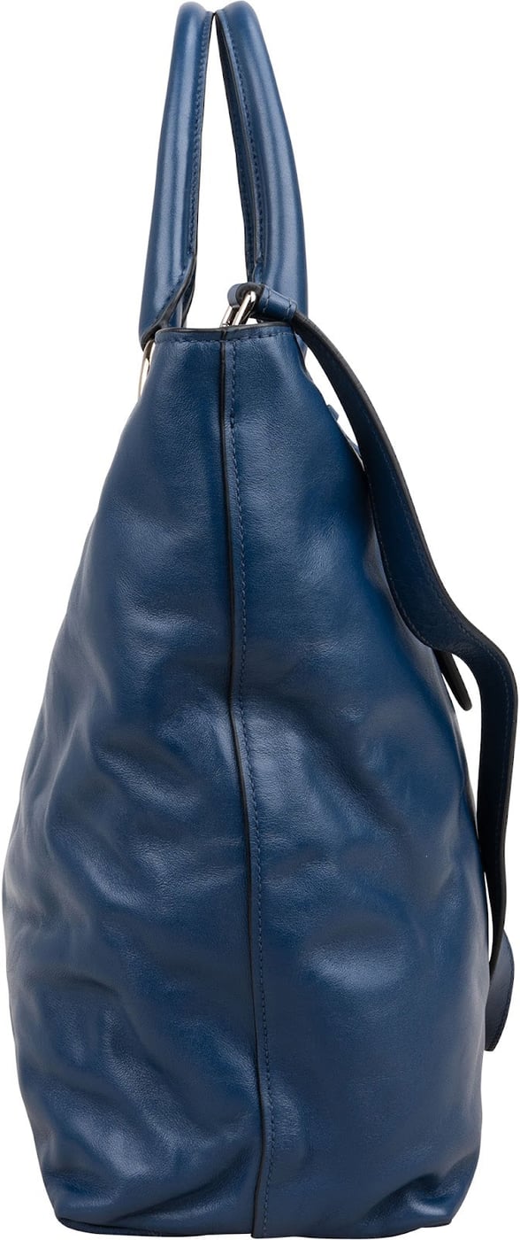 Prada Soft Calf Leather Tote Shoulder Bag