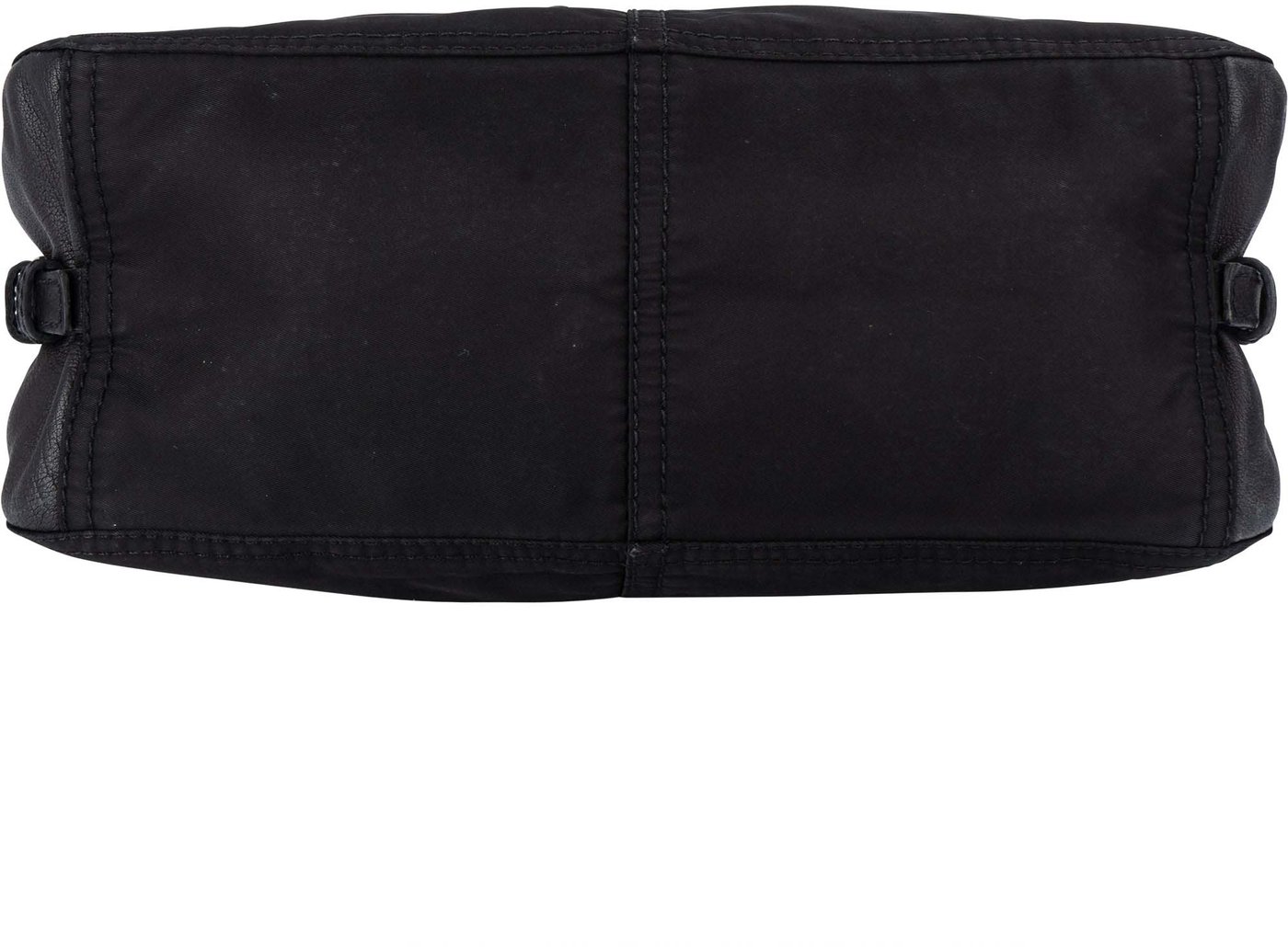 Prada Black Nylon Triangle Twin Pocket Shoulder Bag