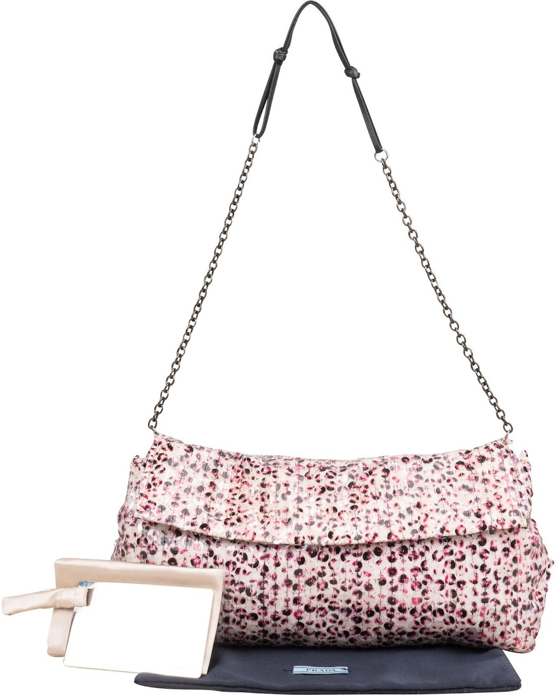 Prada Sequin Embellished Flap Shoulder Bag