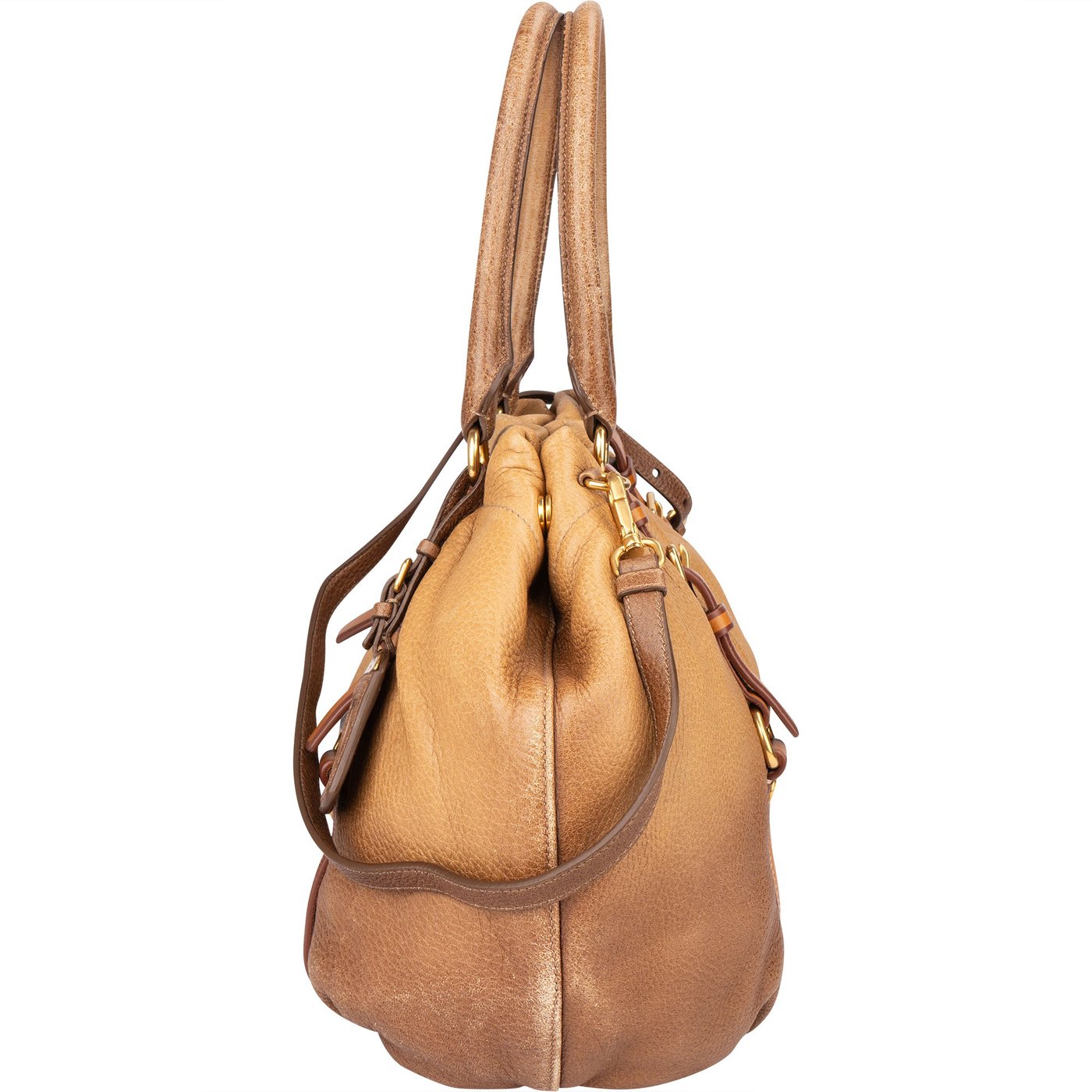 Prada Calfskin Cervo Antik Handbag