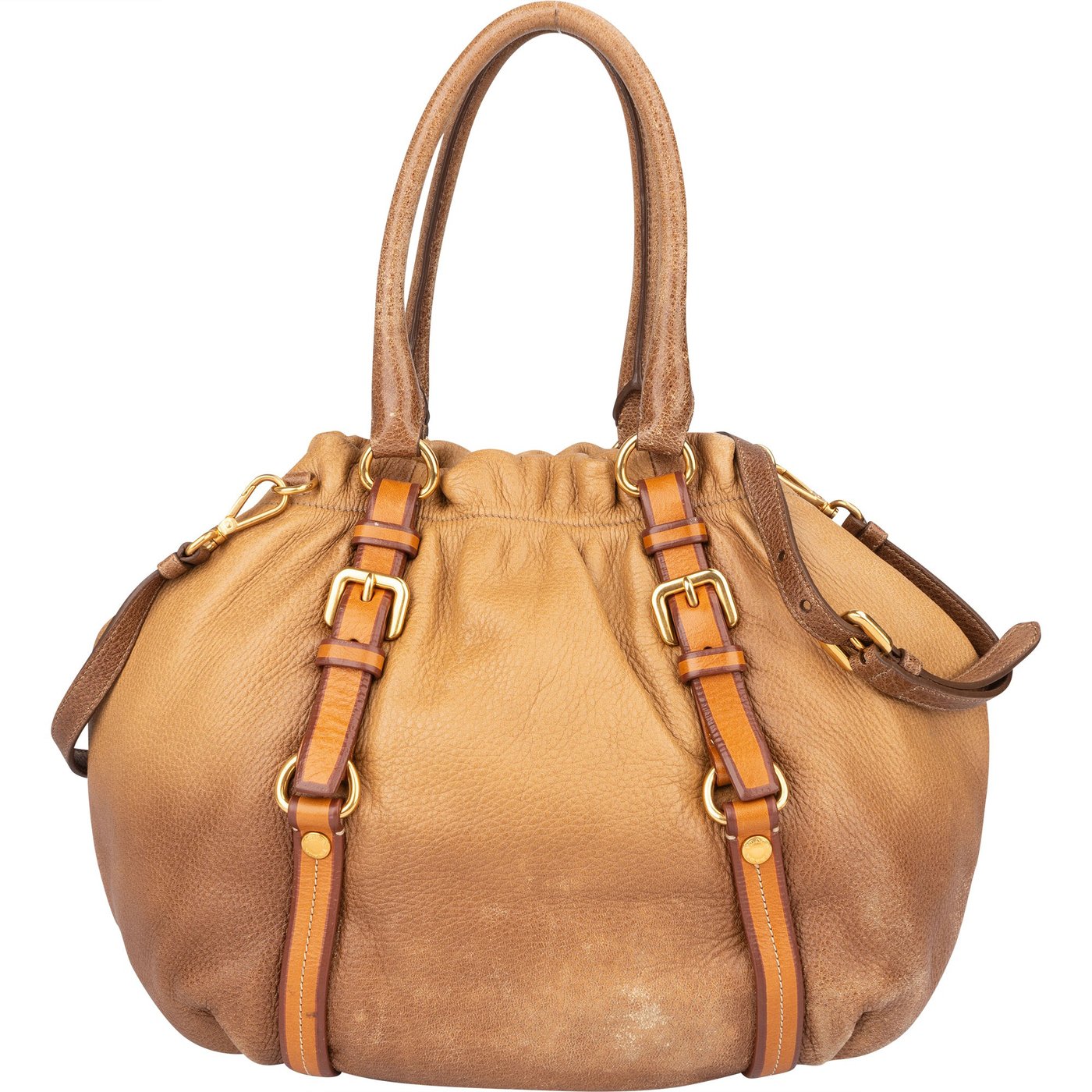 Prada Calfskin Cervo Antik Handbag