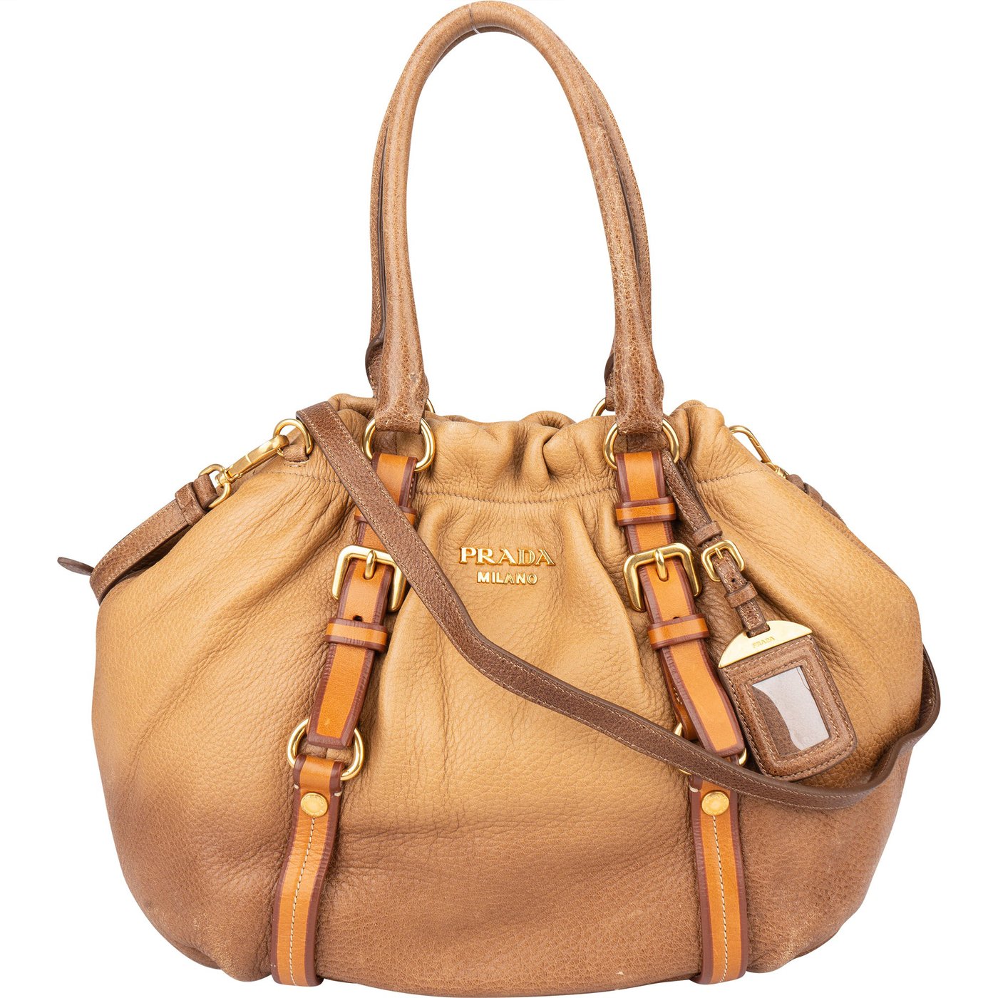 Prada Calfskin Cervo Antik Handbag