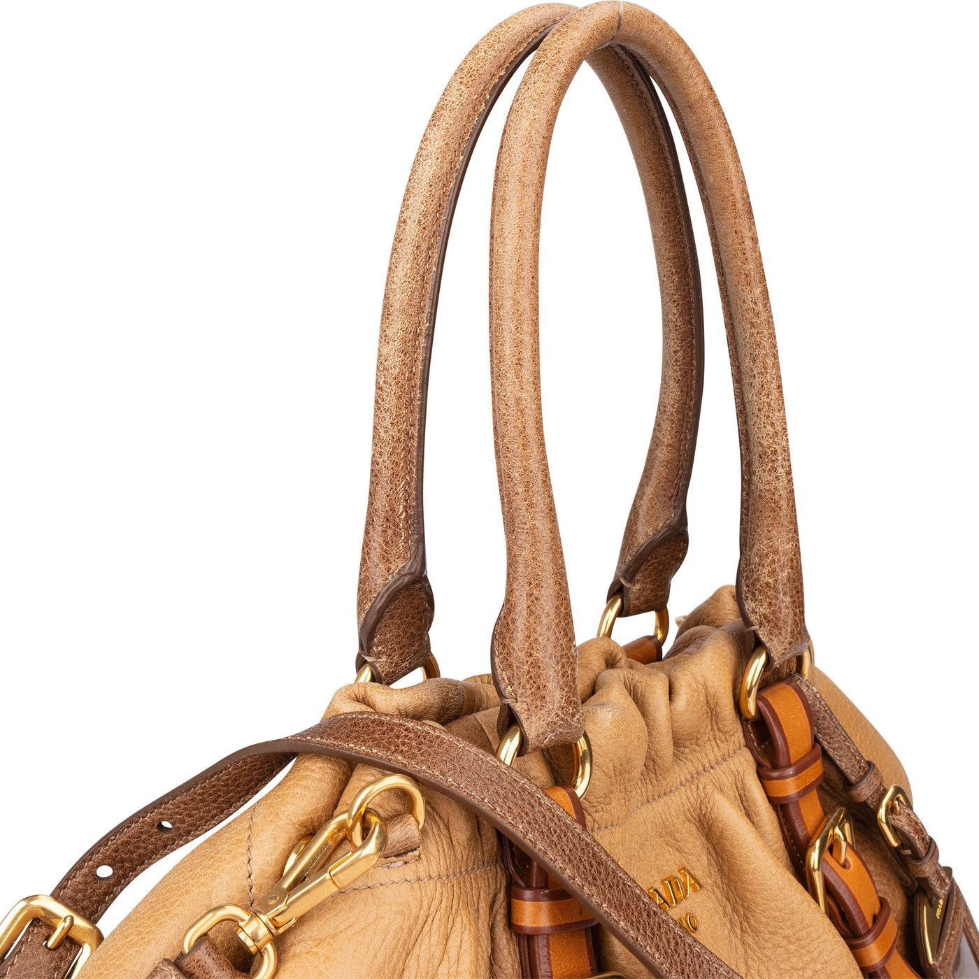 Prada Calfskin Cervo Antik Handbag