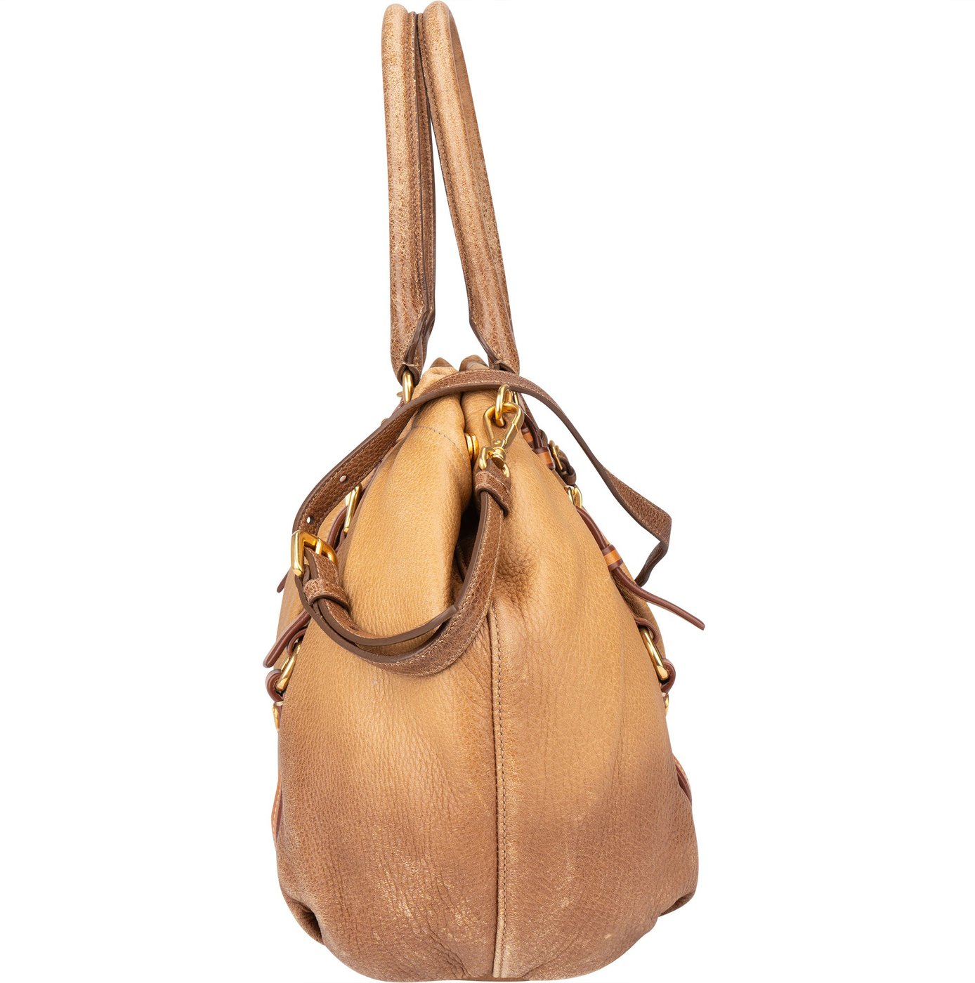 Prada Calfskin Cervo Antik Handbag