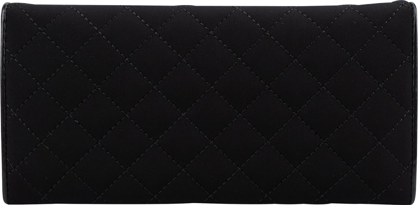 Prada Black Quilted Tessuto Triangle Wallet