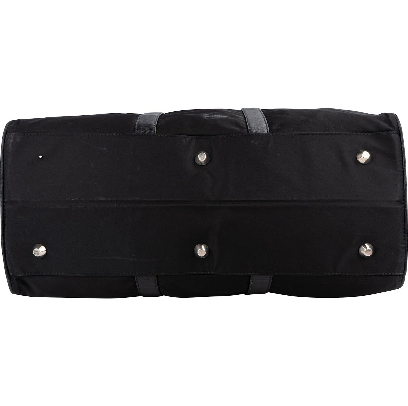 Prada Tessuto Nylon Saffiano Leather Duffle 50 Travel Bag