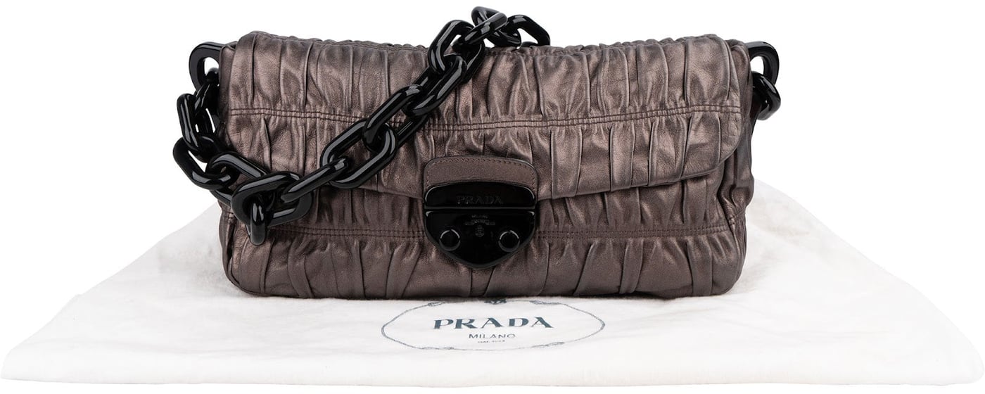 Prada Nappa Gaufre Leather Chain Bag Shoulder Bag