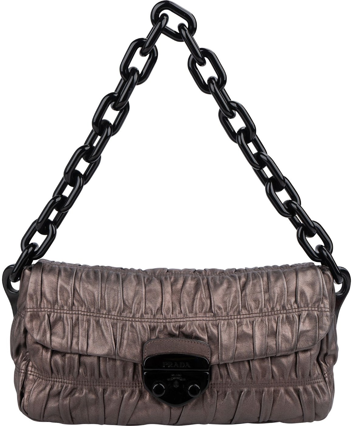 Prada Nappa Gaufre Leather Chain Bag Shoulder Bag