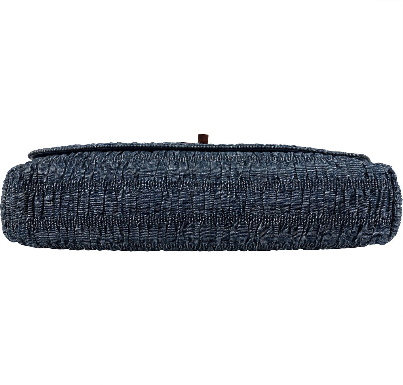 Prada Denim Gauffre Jumbo Clutch Bag
