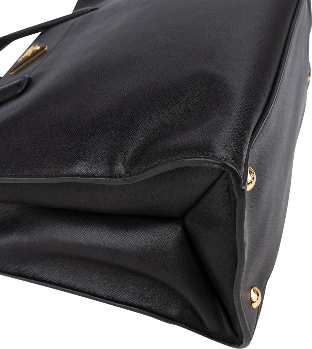 Prada Black Saffiano Leather Galleria Tote Handbag