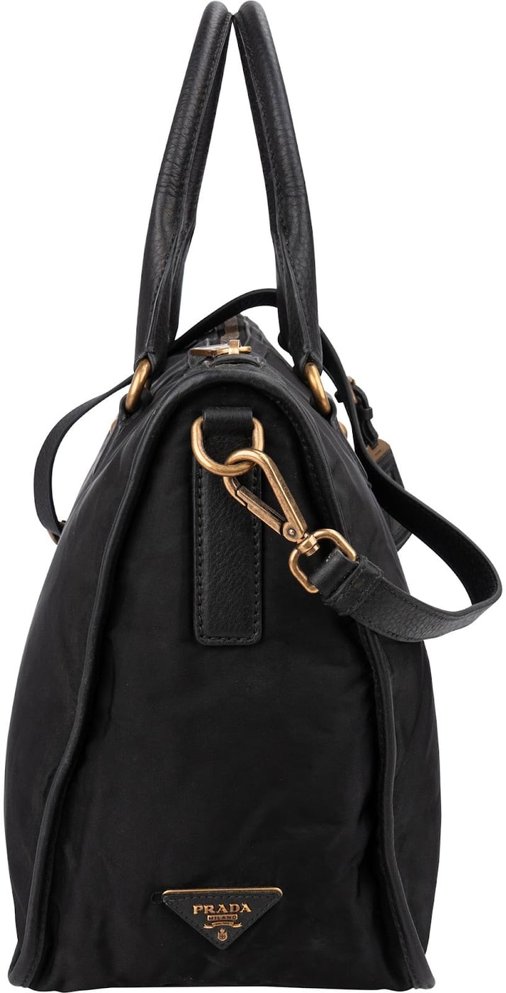 Prada Tessuto Jacquard Ricamo Tote Handbag