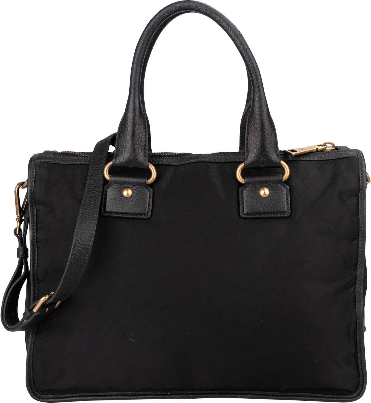 Prada Tessuto Jacquard Ricamo Tote Handbag
