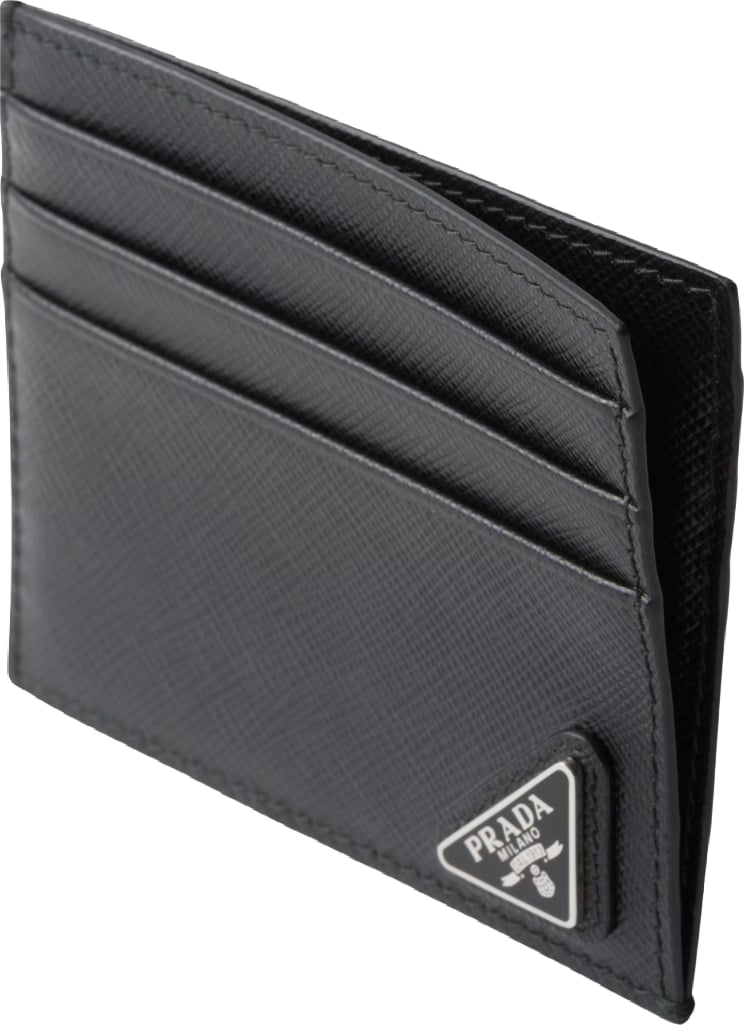 Prada Black Saffiano leather card holder