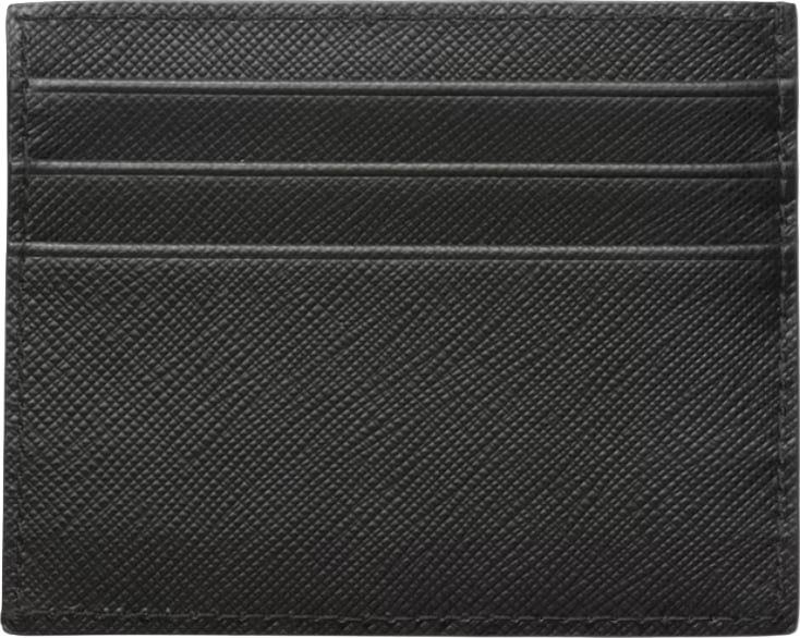 Prada Black Saffiano leather card holder