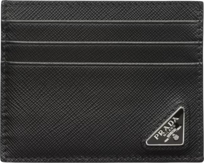Prada Black Saffiano leather card holder