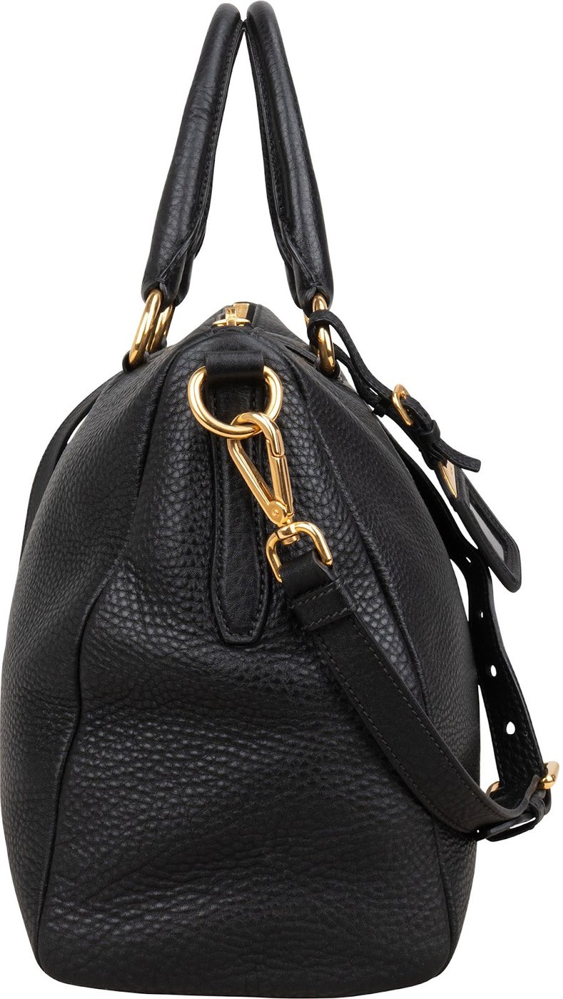 Prada Vitello Daino Leather Bauletto Handbag