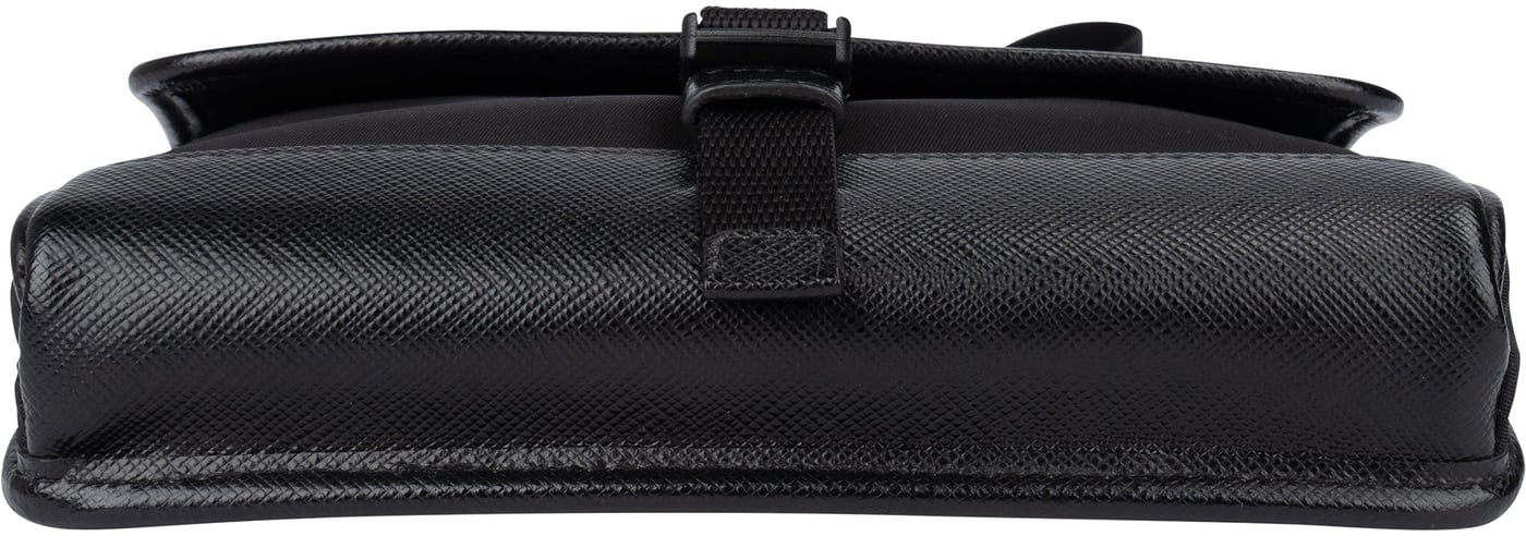 Prada Nylon Triangle Mini Crossbody Side Bag