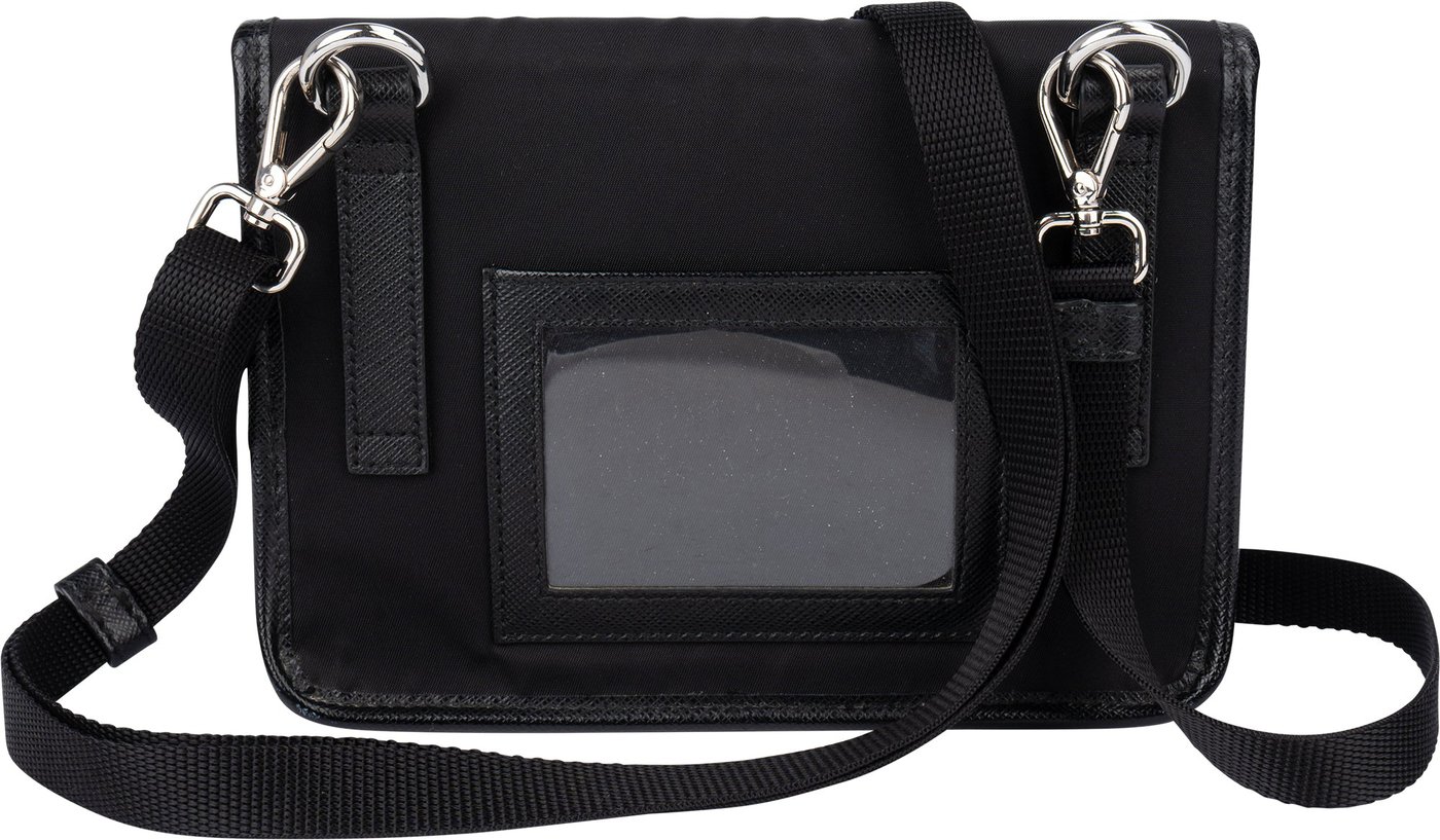 Prada Nylon Triangle Mini Crossbody Side Bag