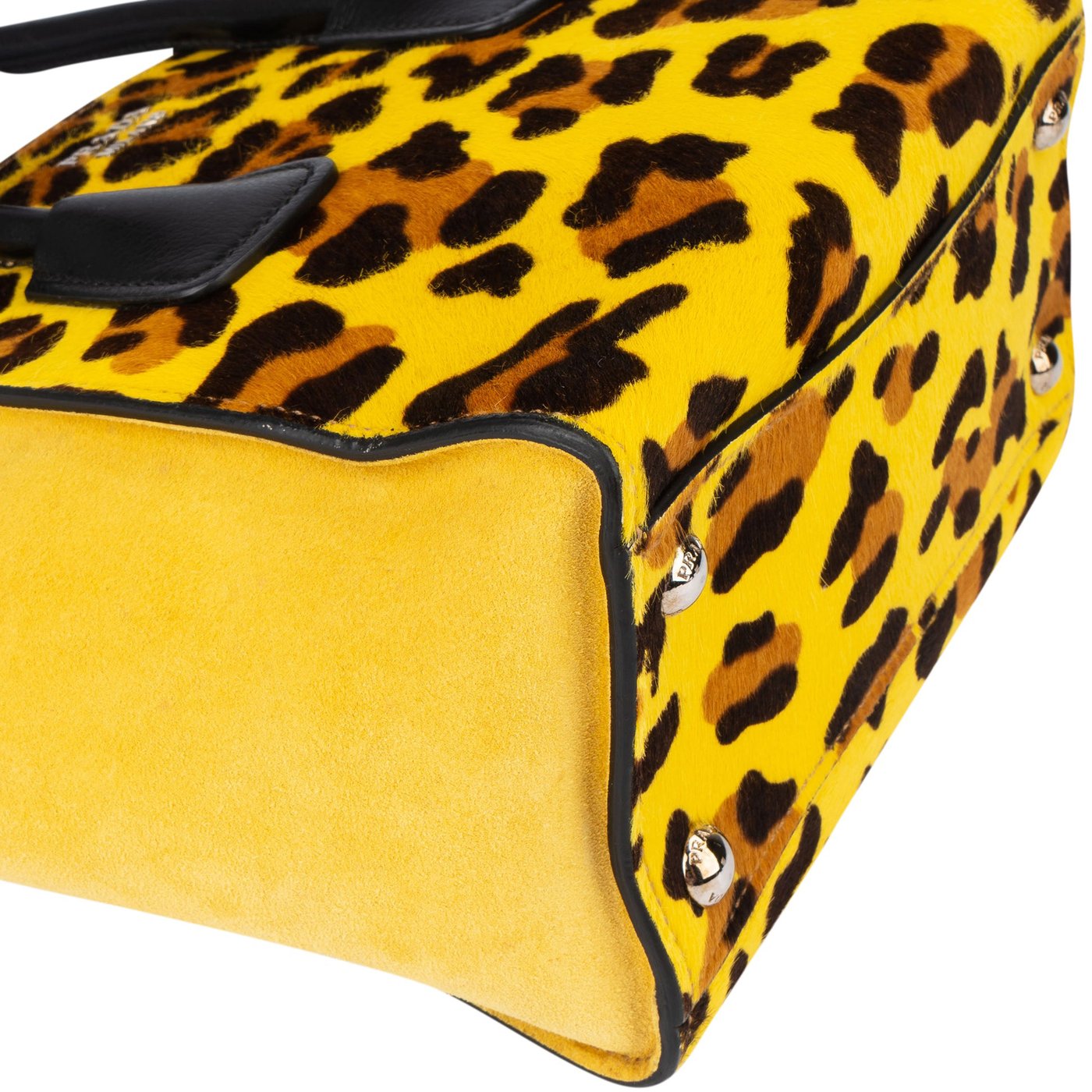 Prada Leopard Print Satchel Handbag