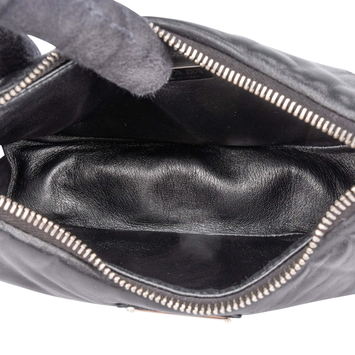 Prada Soft Leather Triangle Re-Edition Crossbody Bag