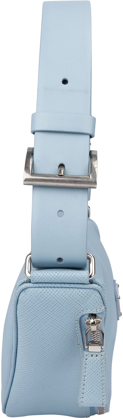 Prada Blue Saffiano Leather Triangle 3 in 1 Crossbody Bag