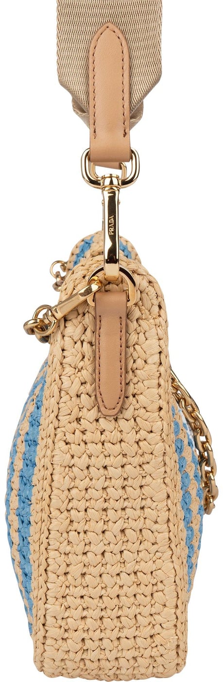 Prada Tricolor Raffia Re-Editon Crossbody bag