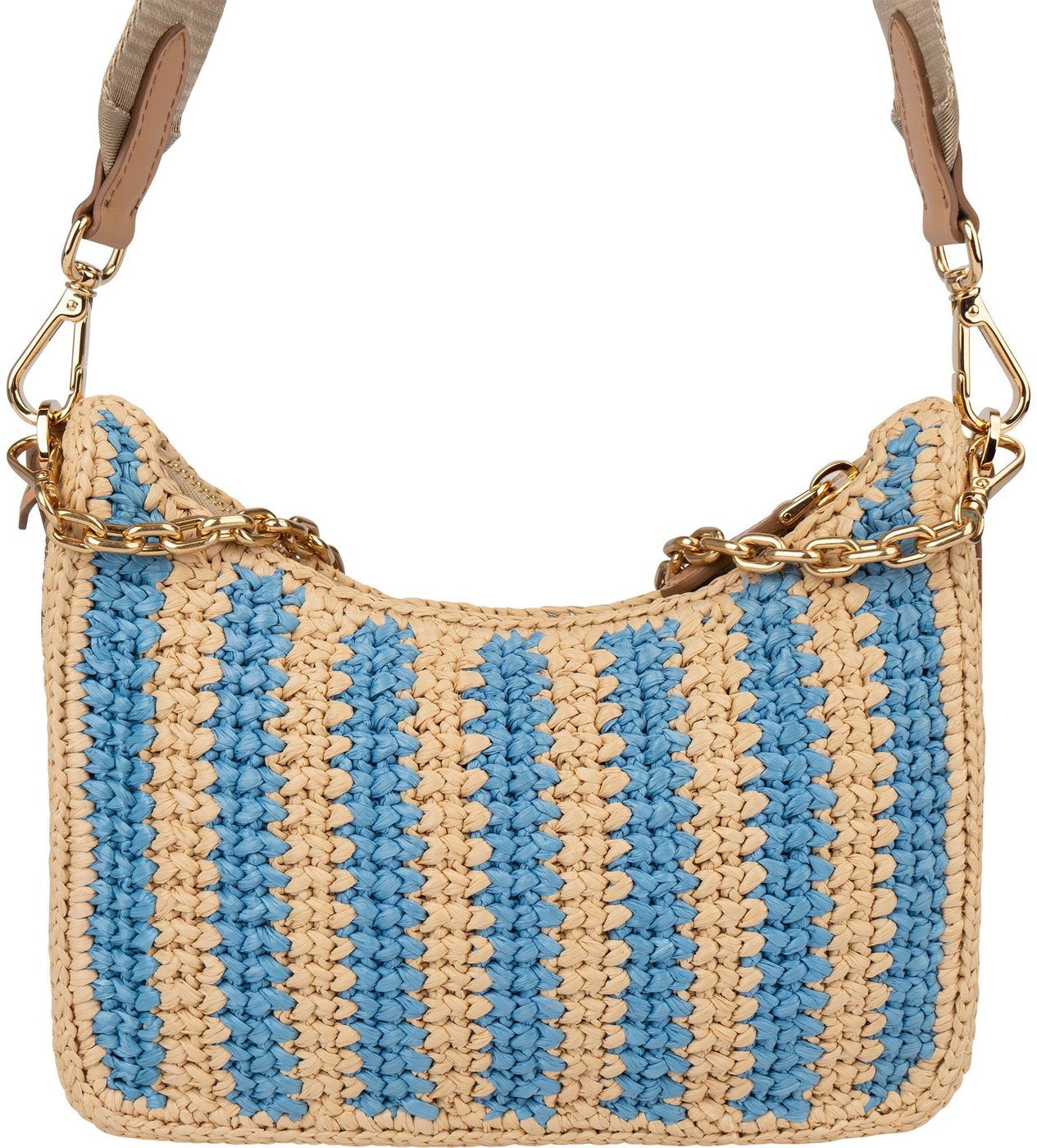 Prada Tricolor Raffia Re-Editon Crossbody bag