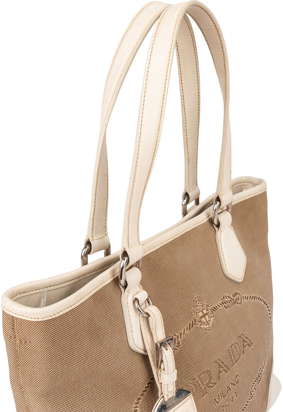 Prada Classic Jacquard Triangle Handbag