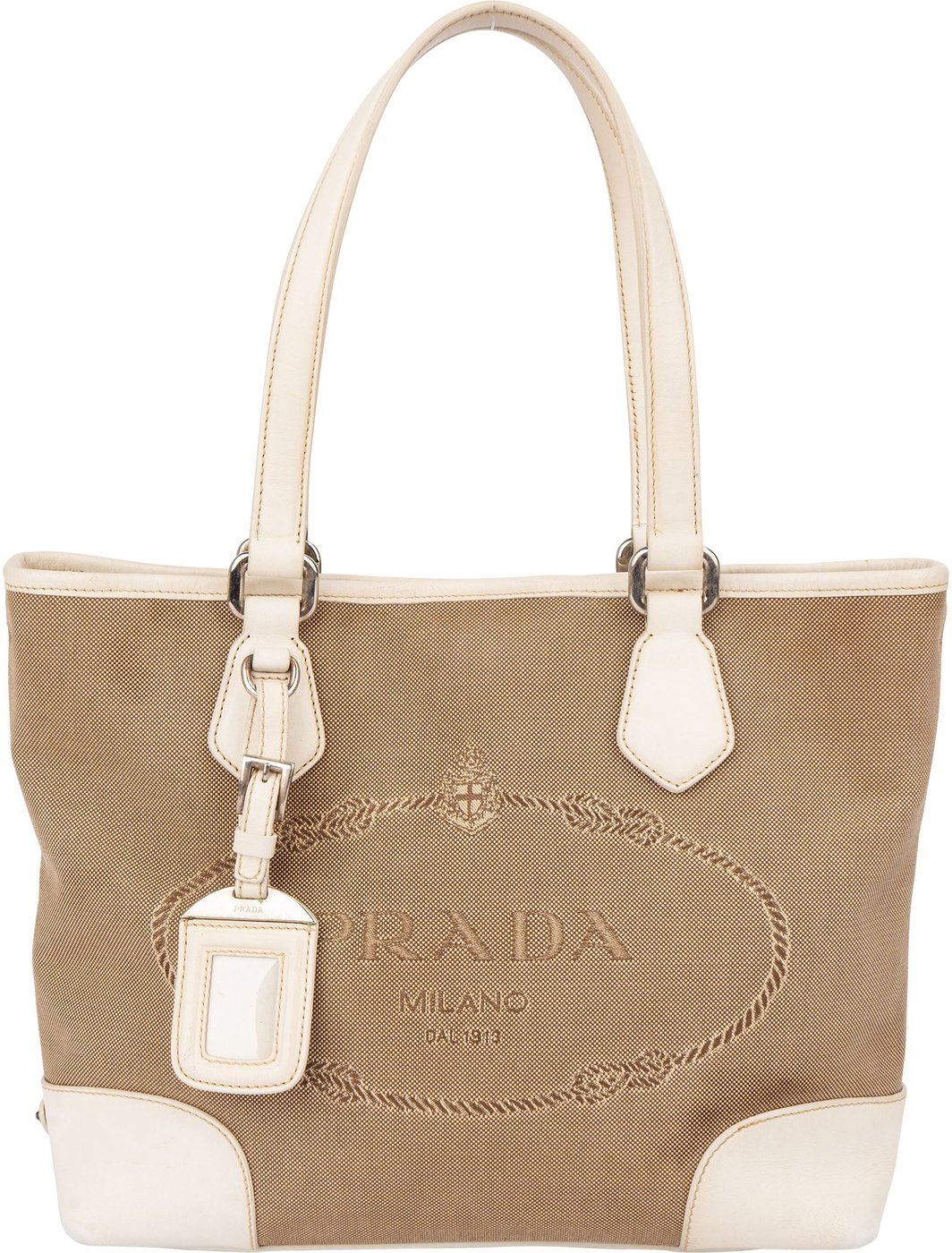 Prada Classic Jacquard Triangle Handbag