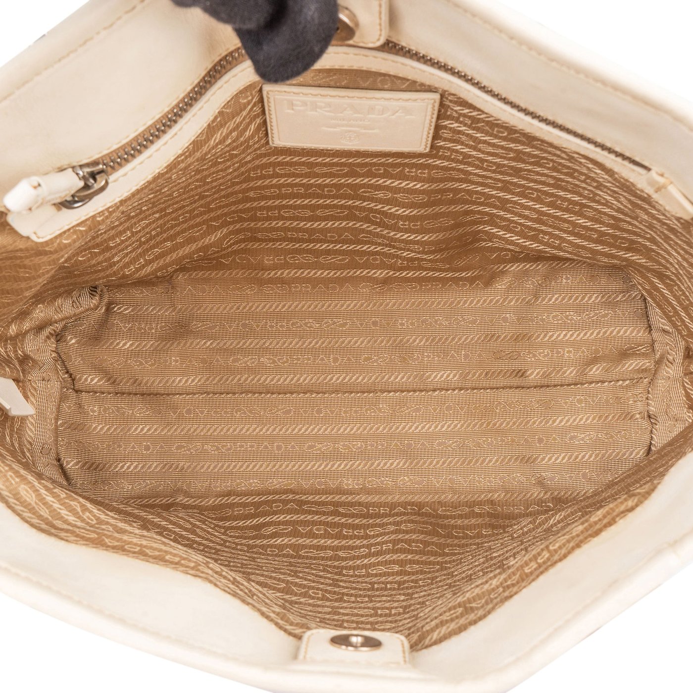 Prada Classic Jacquard Triangle Handbag