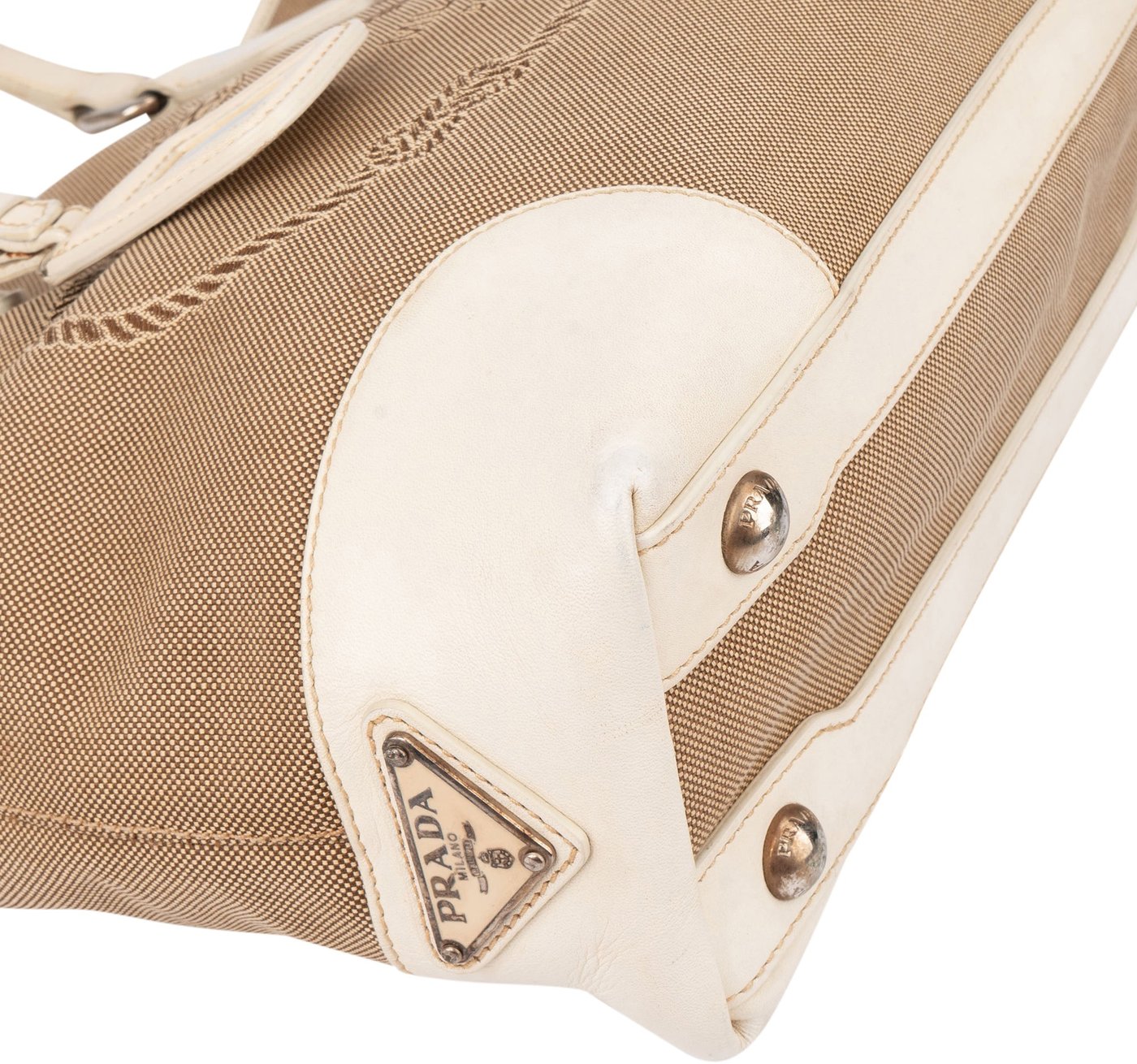 Prada Classic Jacquard Triangle Handbag