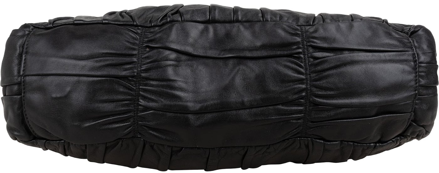 Prada Matelassé Nappa Gaufre Leather Bauletto Satchel Handbag