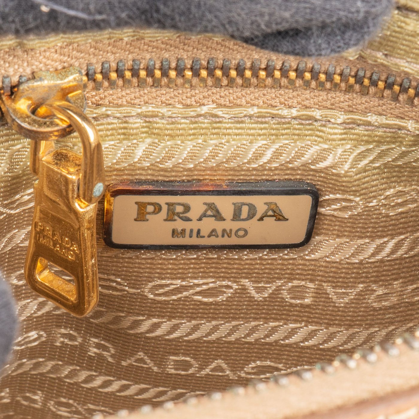 Prada Bicolor Saffiano Leather Mini Handbag
