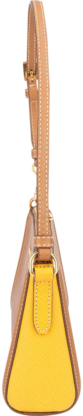Prada Bicolor Saffiano Leather Mini Handbag