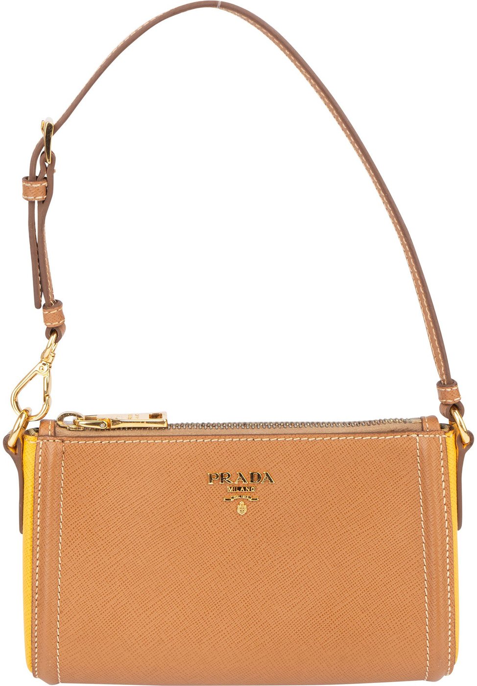 Prada Bicolor Saffiano Leather Mini Handbag