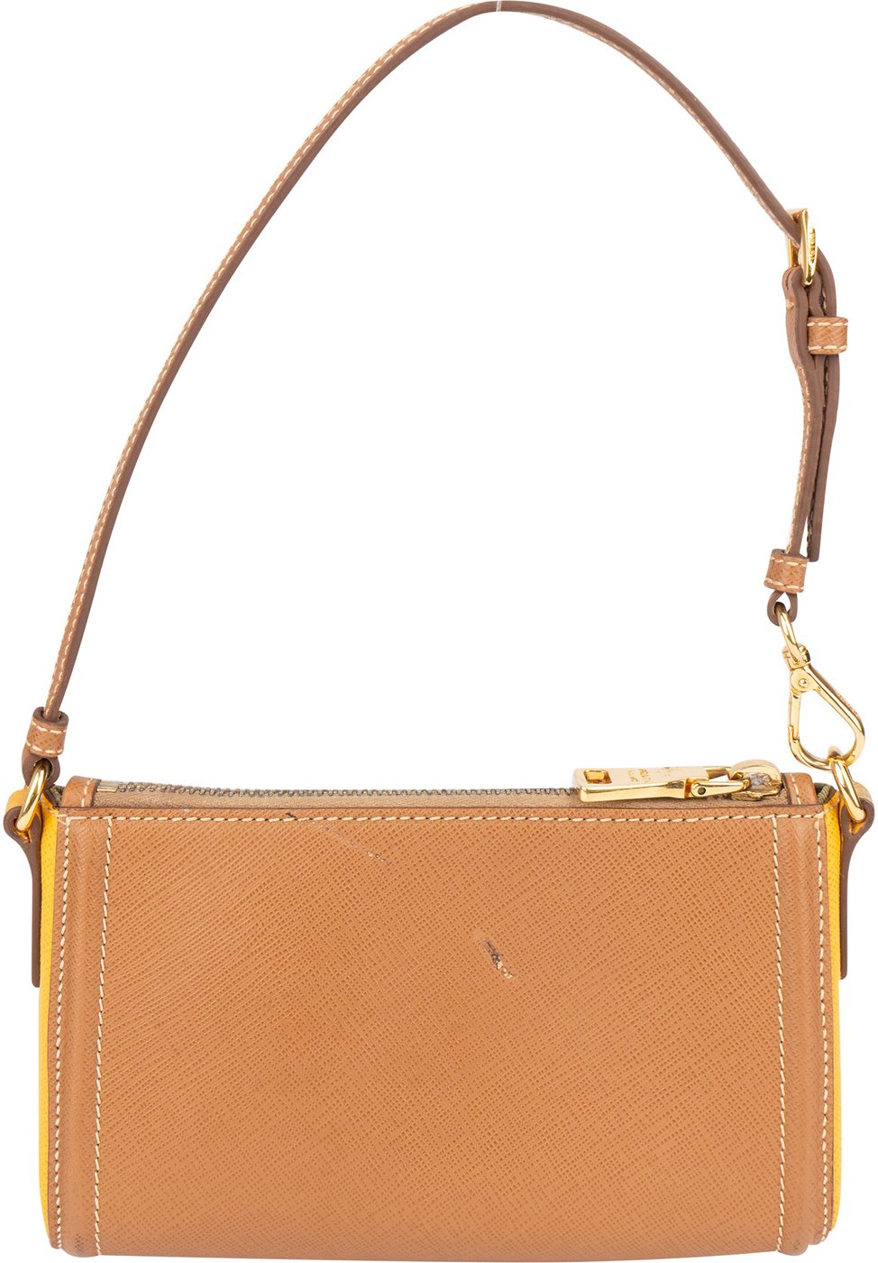 Prada Bicolor Saffiano Leather Mini Handbag