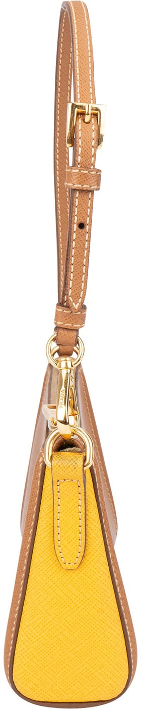 Prada Bicolor Saffiano Leather Mini Handbag