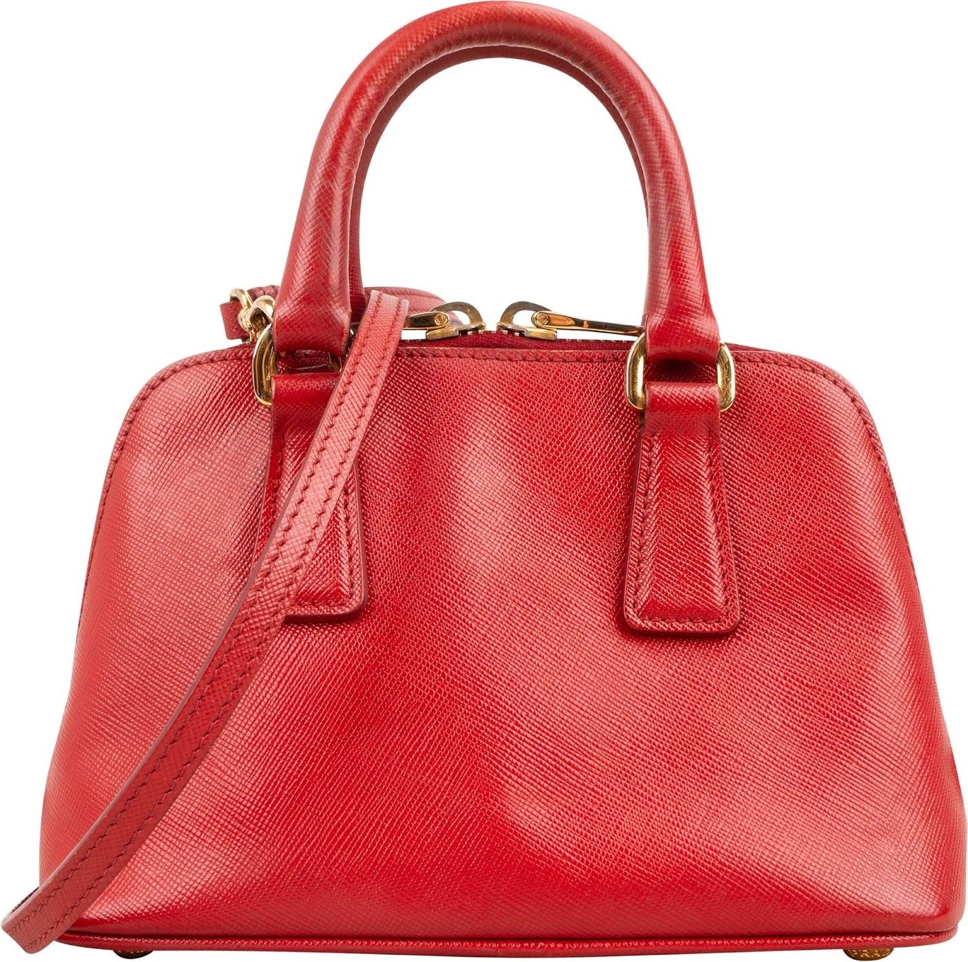 Prada Saffiano Leather Mini Promenade Crossbody Handbag