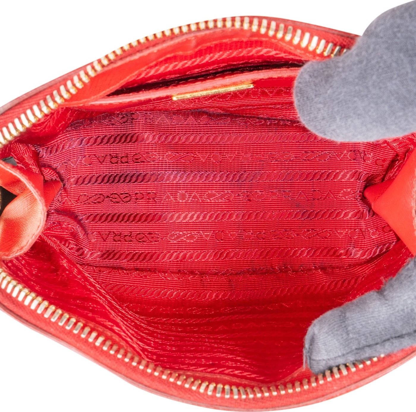 Prada Saffiano Leather Mini Promenade Crossbody Handbag