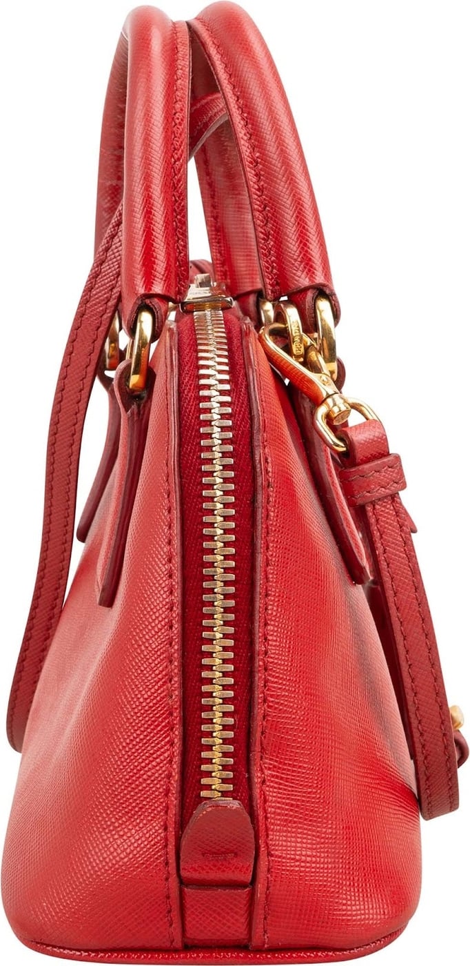 Prada Saffiano Leather Mini Promenade Crossbody Handbag