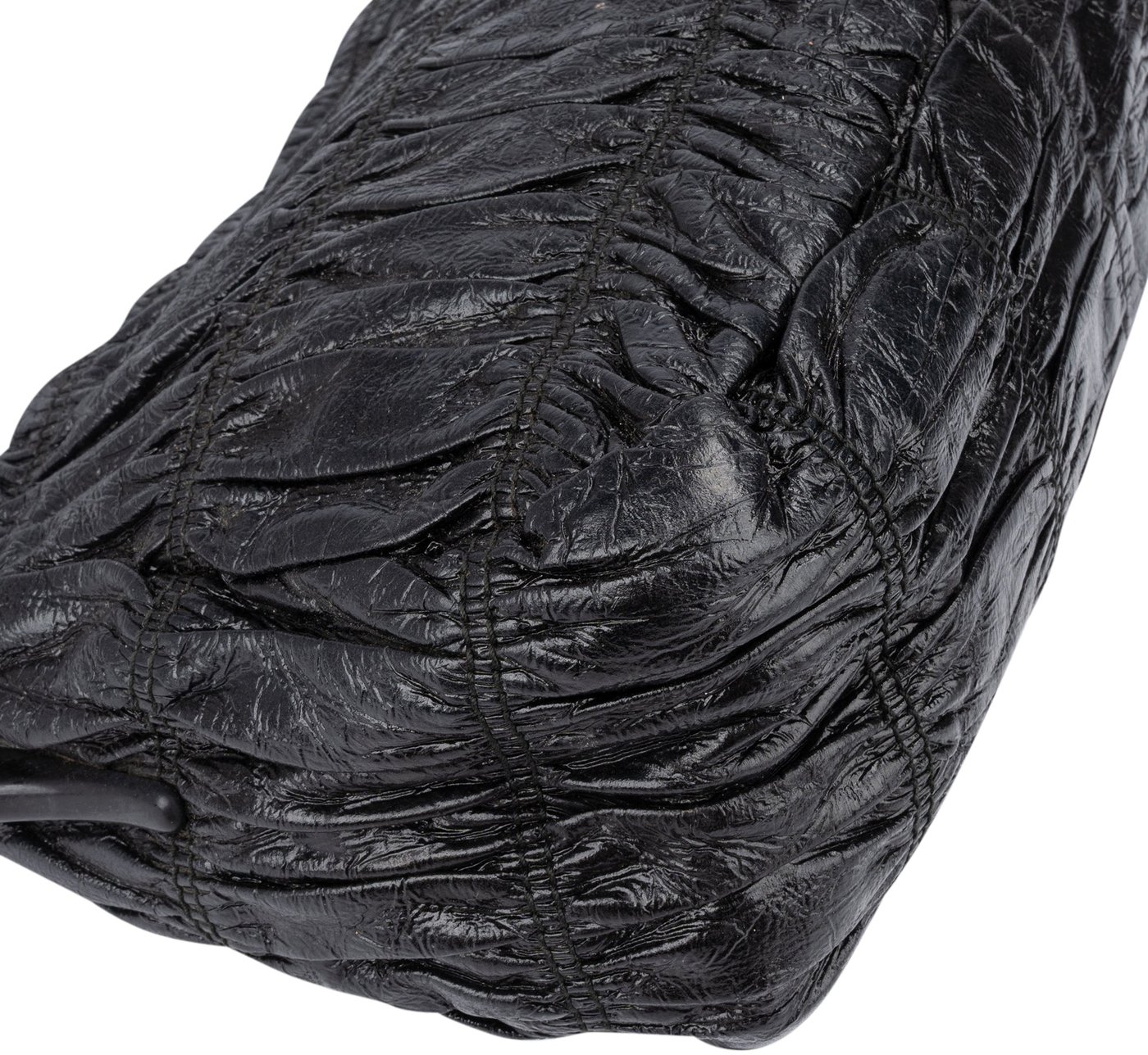 Prada Quilted Patent Leather Shoulder Bag