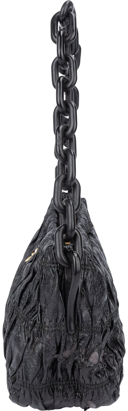 Prada Quilted Patent Leather Shoulder Bag