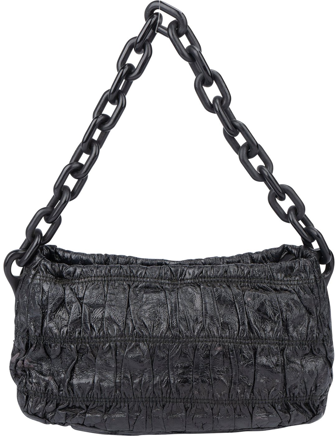 Prada Quilted Patent Leather Shoulder Bag
