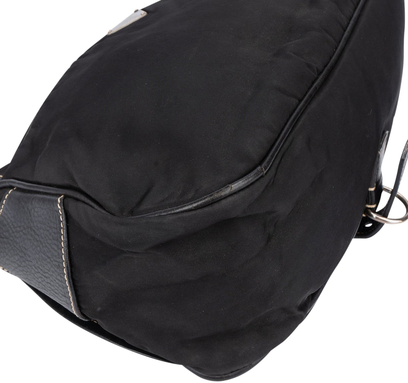 Prada Black Nylon Triangle Handbag