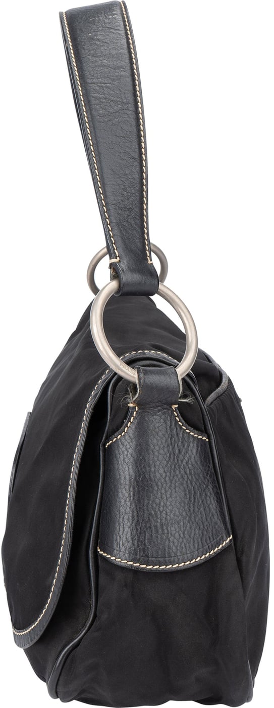 Prada Black Nylon Triangle Handbag