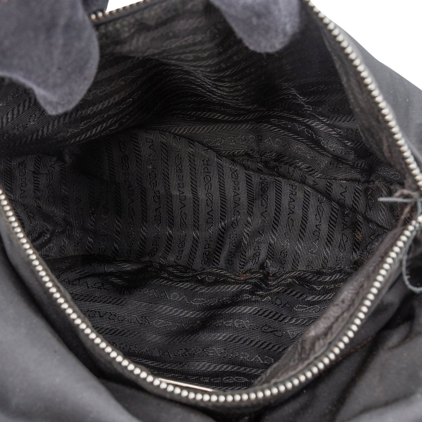 Prada Black Nylon Triangle Handbag